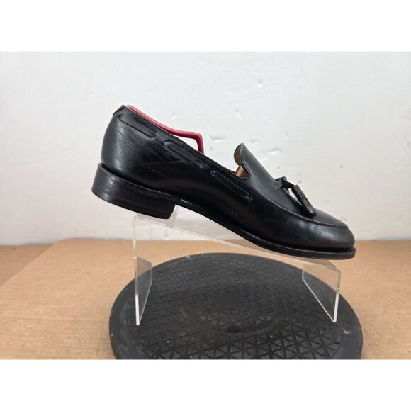 JOHNSTON & MURPHY Shoes Mens  Black Aristocraft Tasseled Loafers  11 D main image 5